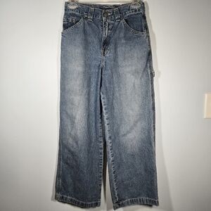 Vintage Bugle Boy Boys Carpenter Jeans Size 12 Adjustable‎ Waist Denim